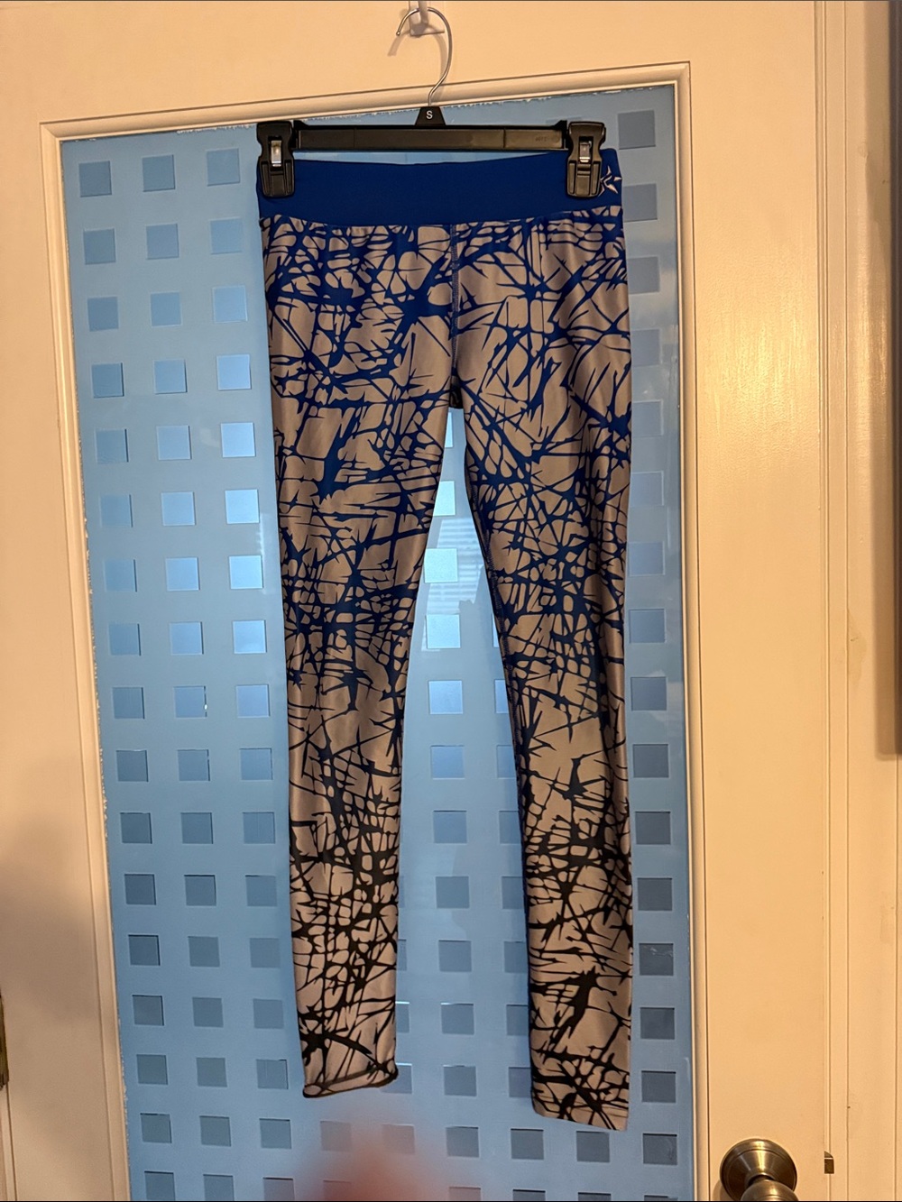 Girls' Blue and Gray rebel athletic Print Active Leggings